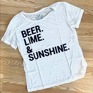Chaser brand - beer lime sunshine tee